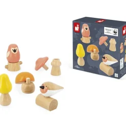 New Jouet en bois Oiseaux et Champignons WWF Jeu De Motricité Fine