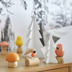 New Jouet en bois Oiseaux et Champignons WWF Jeu De Motricité Fine