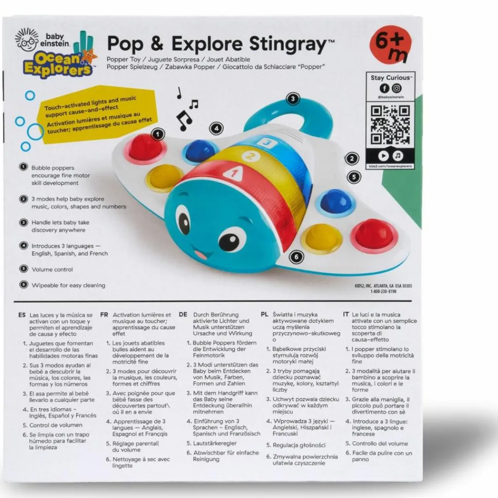 New Jouet multisensoriel Pop & Explore Ocean Explorer Eveil Musical