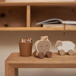 Discount Jouet voiture en bois Farm Apple Jouet À Tirer / Pousser