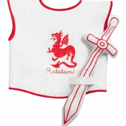 Best Kit chevalier Blanc et Rouge (3-8 ans) Enfant Déguisement Enfant