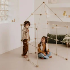 Online Kit de construction cabane d'intérieur 1001 Cabanes - Pack Castor 111 pièces Cabane Intérieur