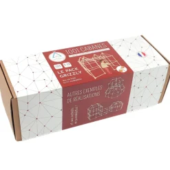 Sale Kit de construction cabane d'intérieur 1001 Cabanes - Pack Grizzly 155 pièces Cabane Intérieur