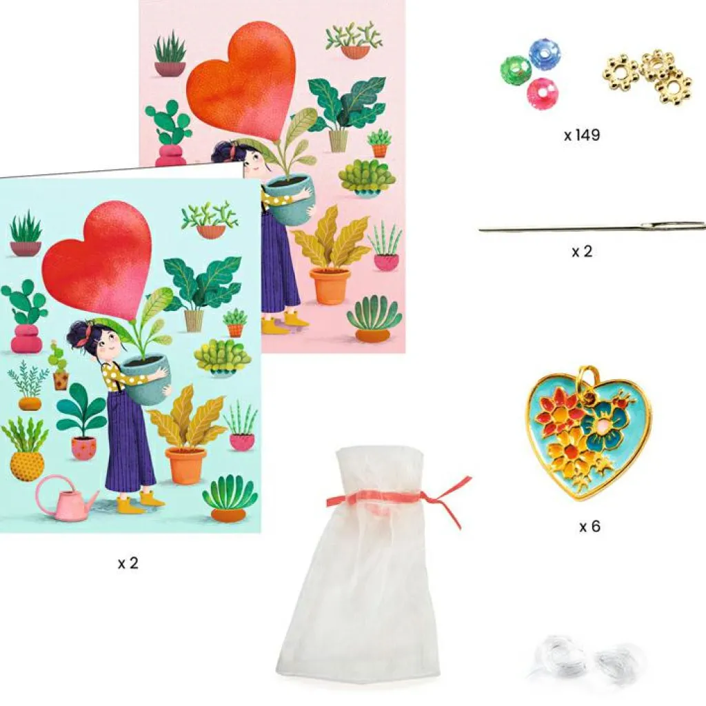 Online Kit de création de bracelets Enfilage coeur Activités Manuelles