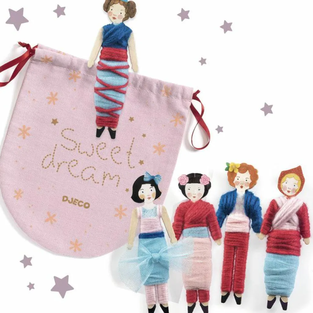 Sale Kit DIY 5 poupées chasse-tracas à créer Activités Manuelles