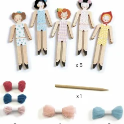 Sale Kit DIY 5 poupées chasse-tracas à créer Activités Manuelles