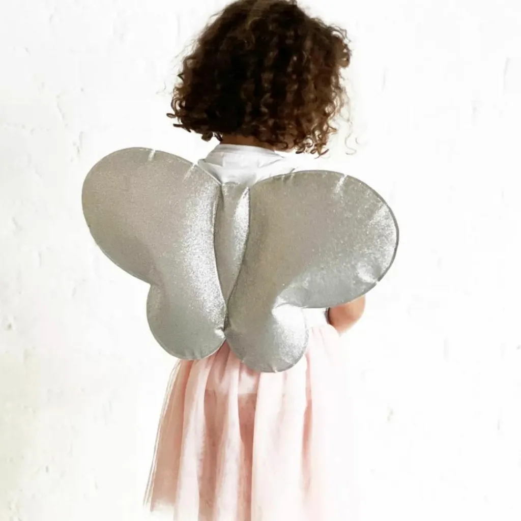 Clearance Kit papillon Rose et Argent (3-8 ans) Enfant Déguisement Enfant
