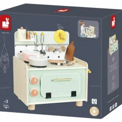 Kitchenette en bois Mamie Soleil (9 pièces) Enfant Cuisine Enfant