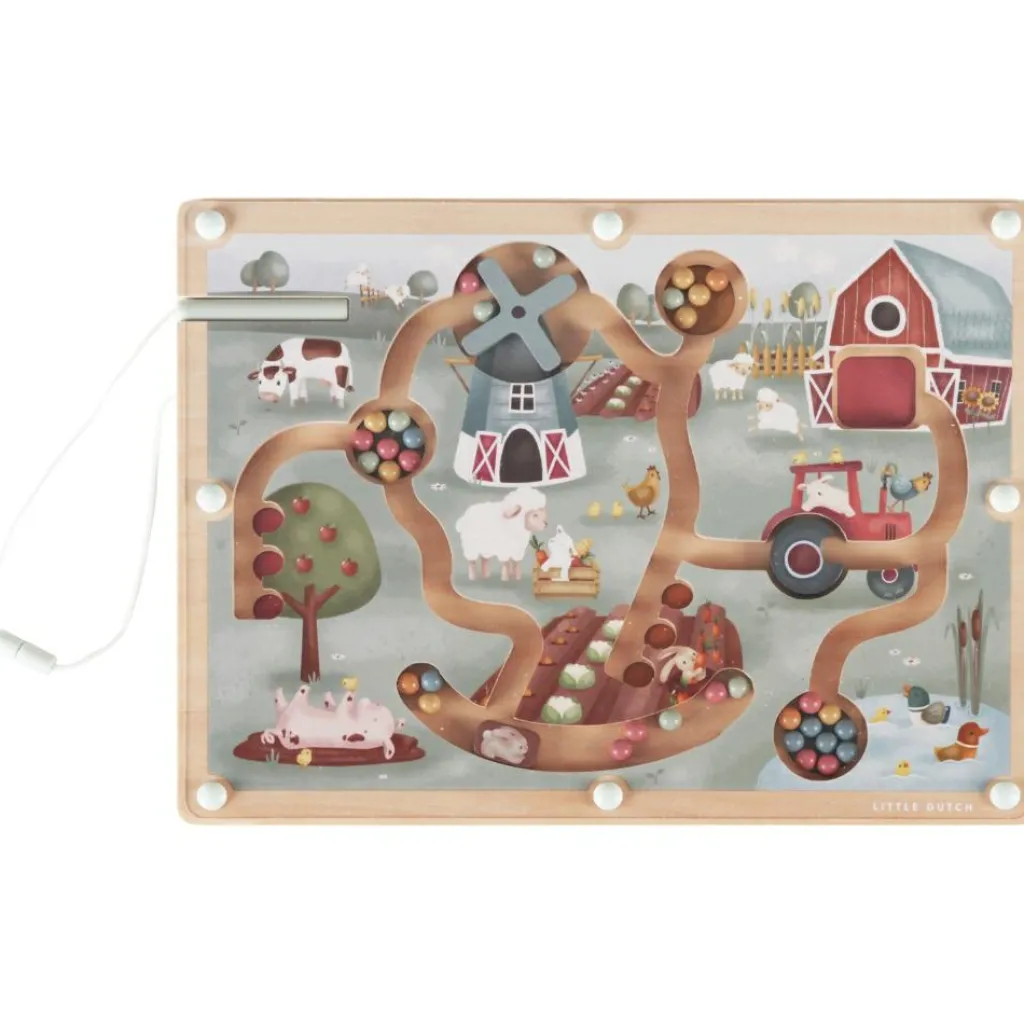 Outlet Labyrinthe magnétique Little Farm Jeu De Motricité Fine