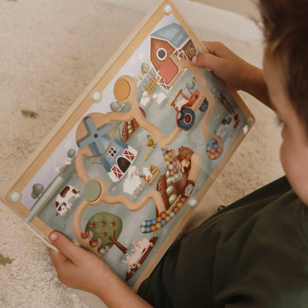 Outlet Labyrinthe magnétique Little Farm Jeu De Motricité Fine
