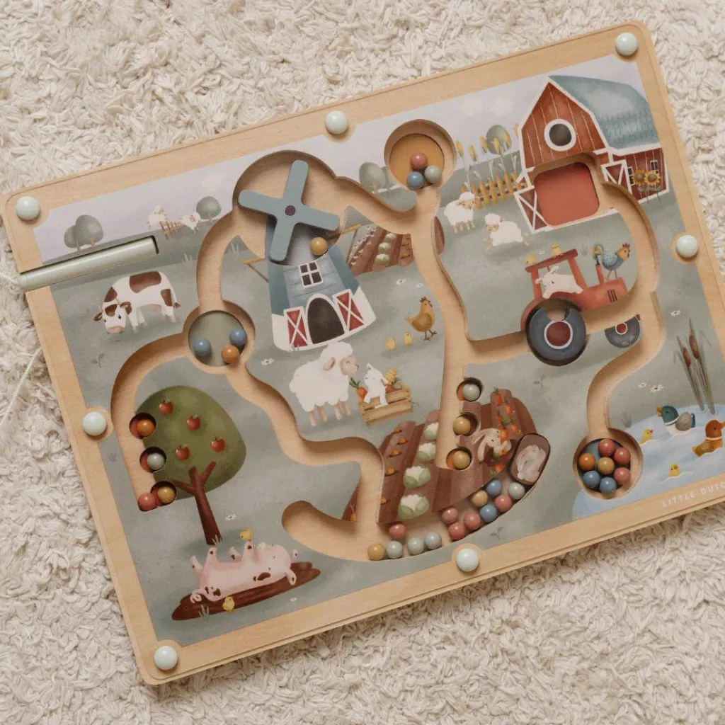 Outlet Labyrinthe magnétique Little Farm Jeu De Motricité Fine