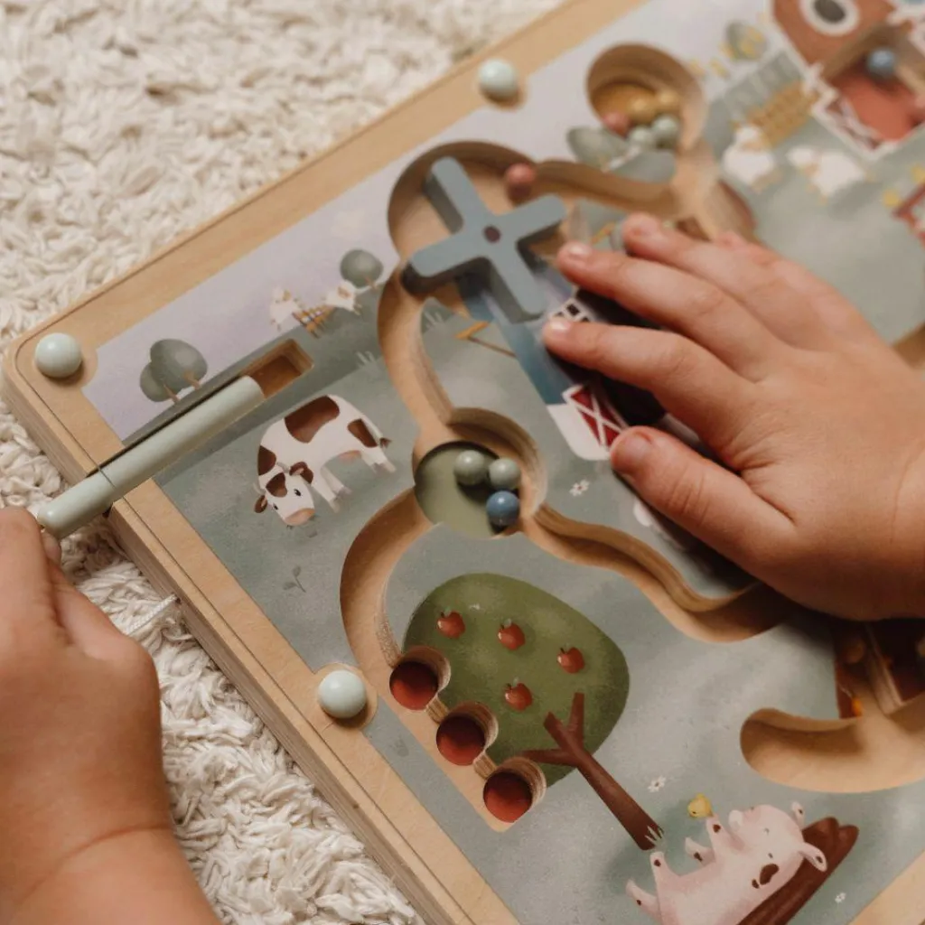 Outlet Labyrinthe magnétique Little Farm Jeu De Motricité Fine
