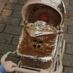 Sale Landau pour poupée doré Cherry Poussette Pour Poupée