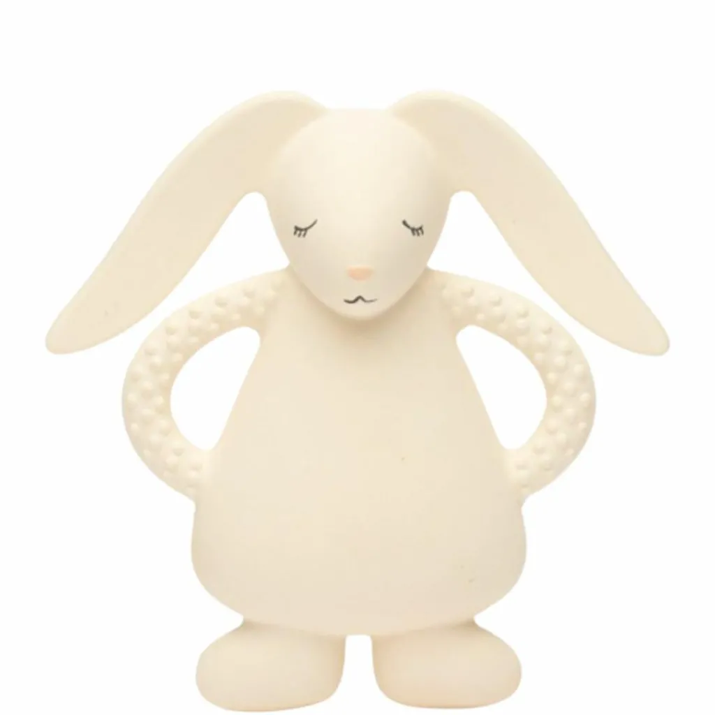 Outlet Lapin de dentition en caoutchouc naturel crème Jouet / Anneau De Dentition