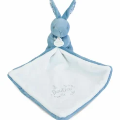 New Lapin Doudou bleu (10 cm) Doudou Plat