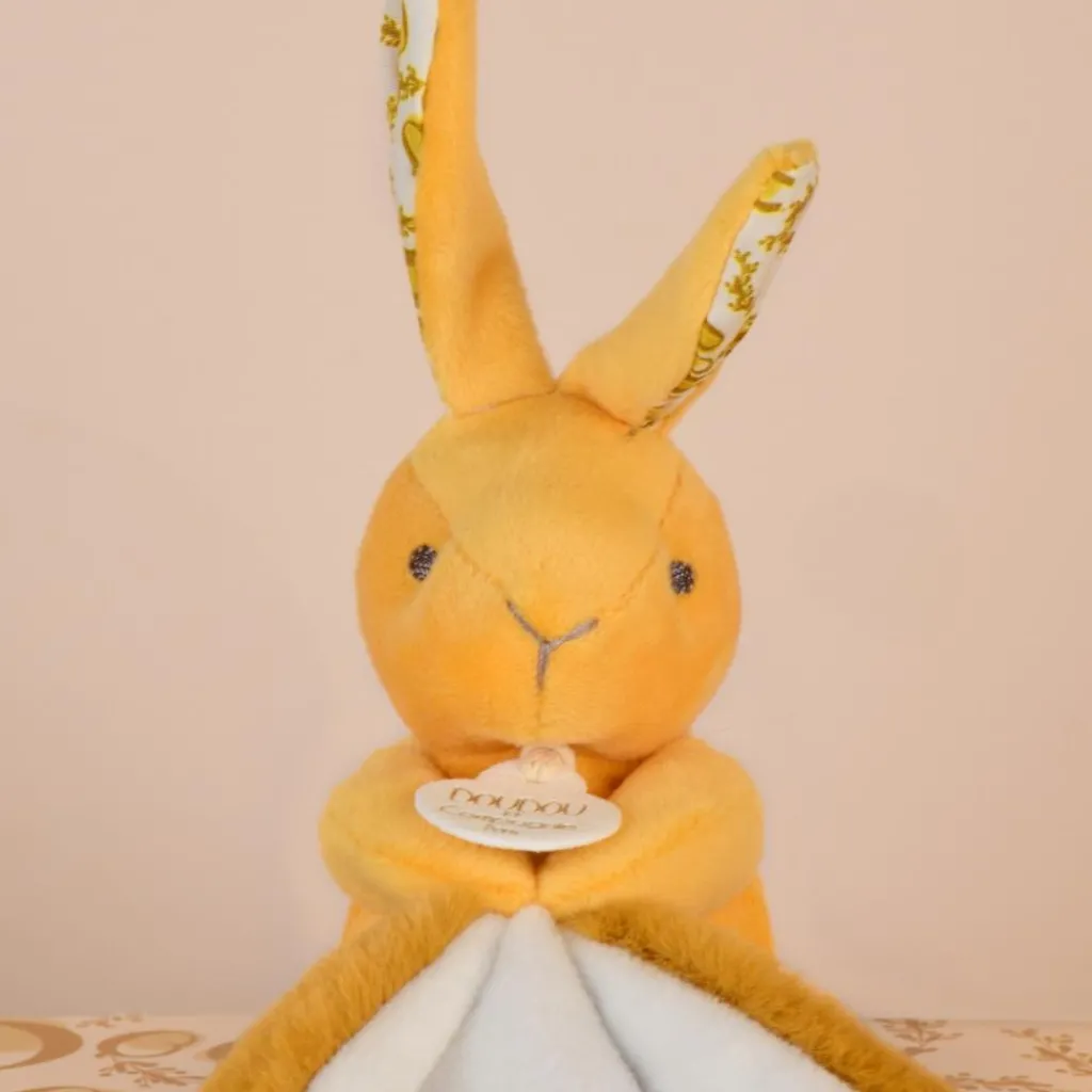 Lapin Doudou ocre (10 cm) Doudou Plat