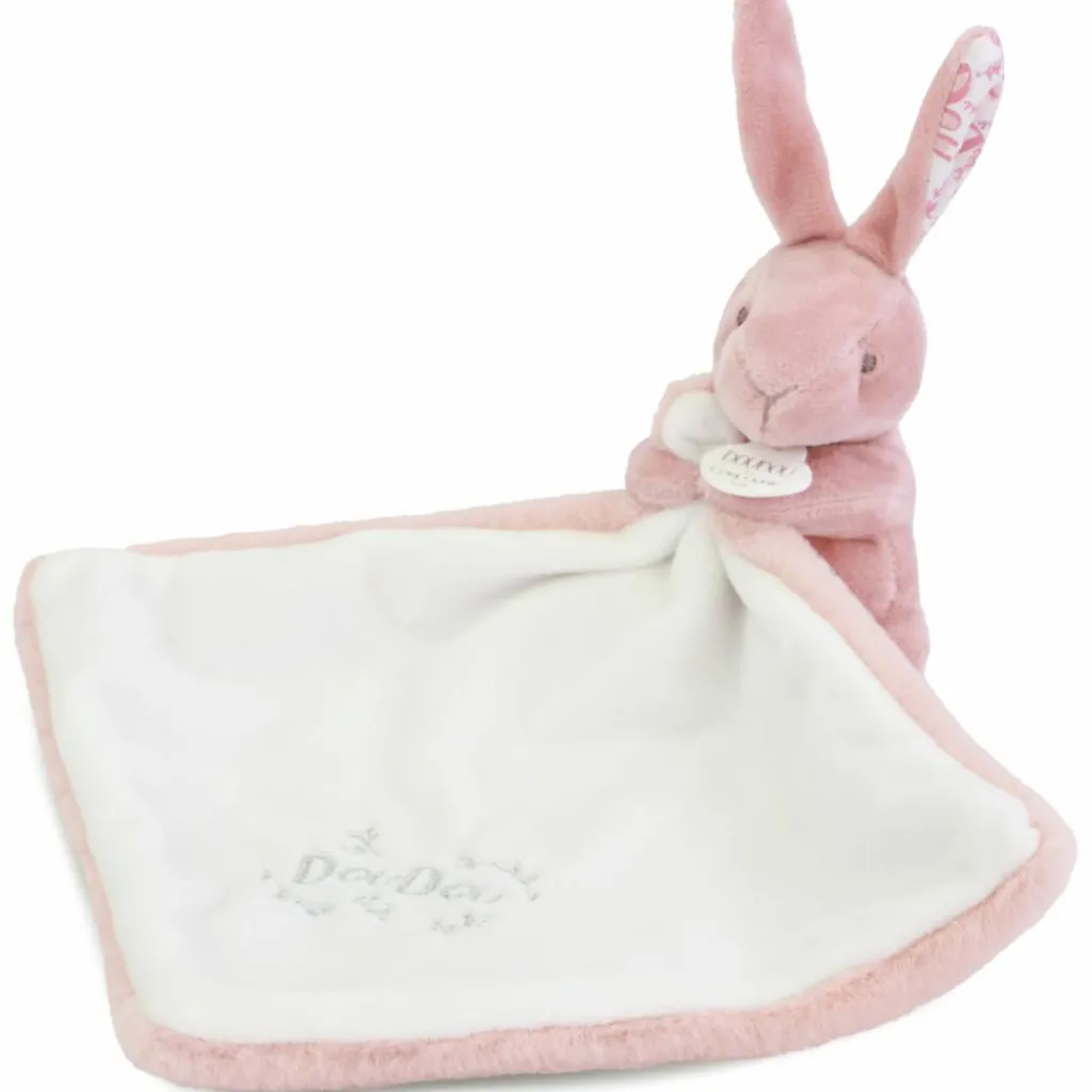 Lapin Doudou rose (10 cm) Doudou Plat