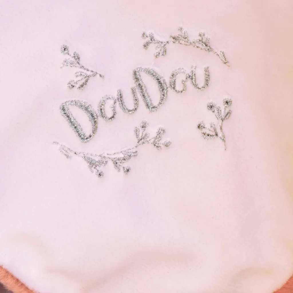 Lapin Doudou rose (10 cm) Doudou Plat