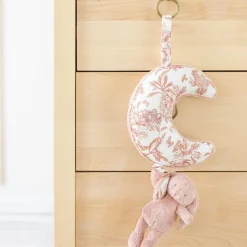 Hot Lapin musical Augustin rose Peluche Musicale