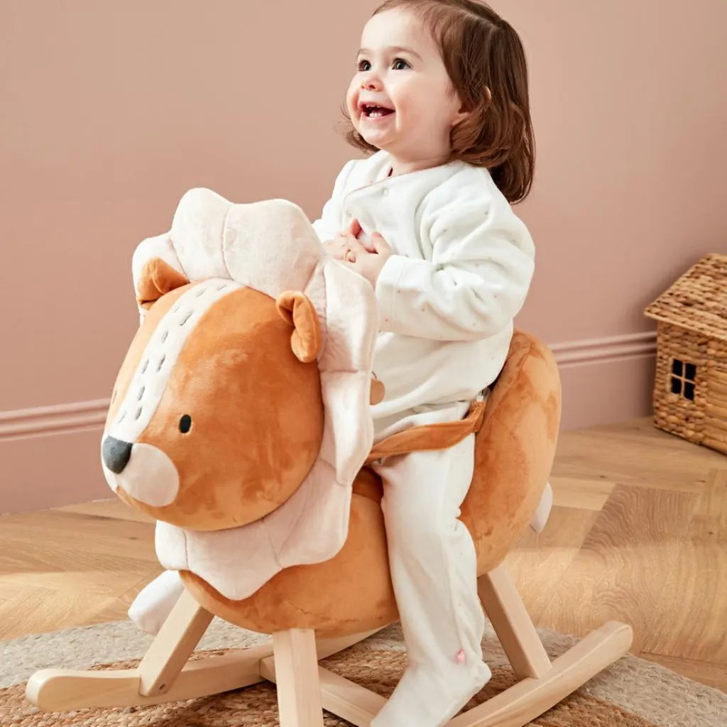 New Lion à bascule en veloudoux Babou & Kendi Jouet À Bascule