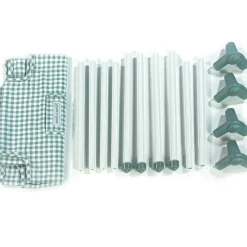 Online Lit de voyage pour poupée Tom Vichy vert Accessoires Poupée