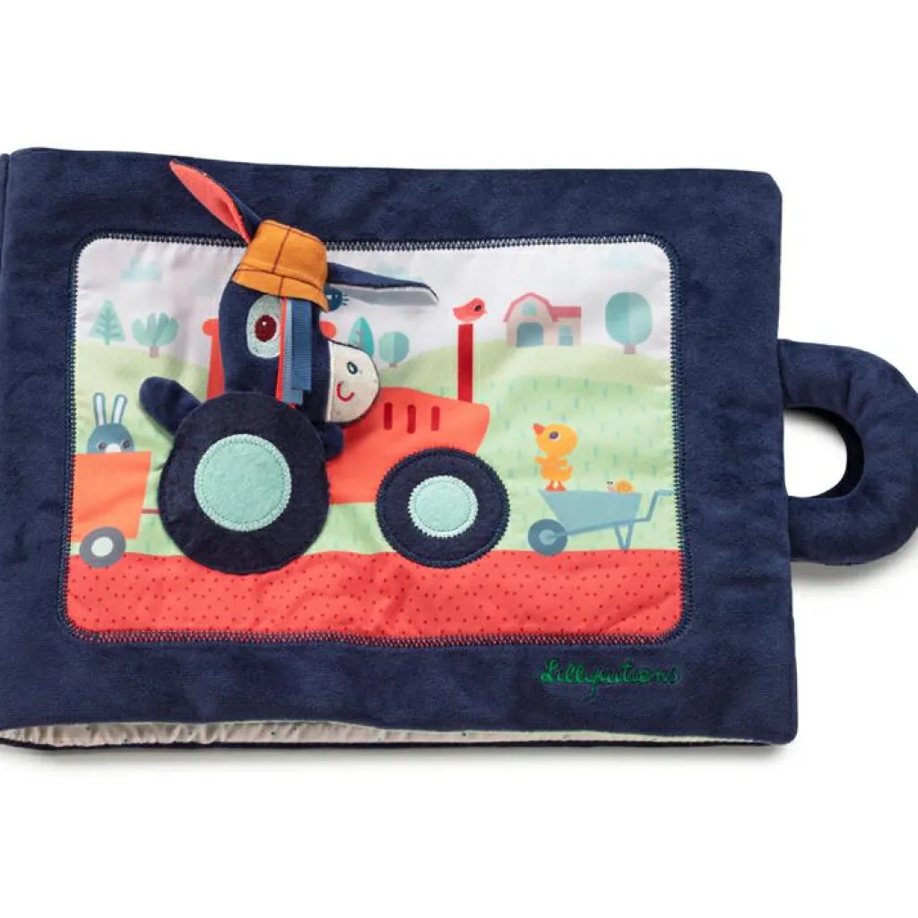 Hot Livre bébé d'activités Ignace à la ferme (28 cm) Livre Bébé En Tissu