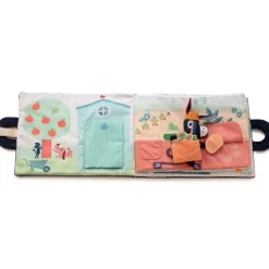 Hot Livre bébé d'activités Ignace à la ferme (28 cm) Livre Bébé En Tissu