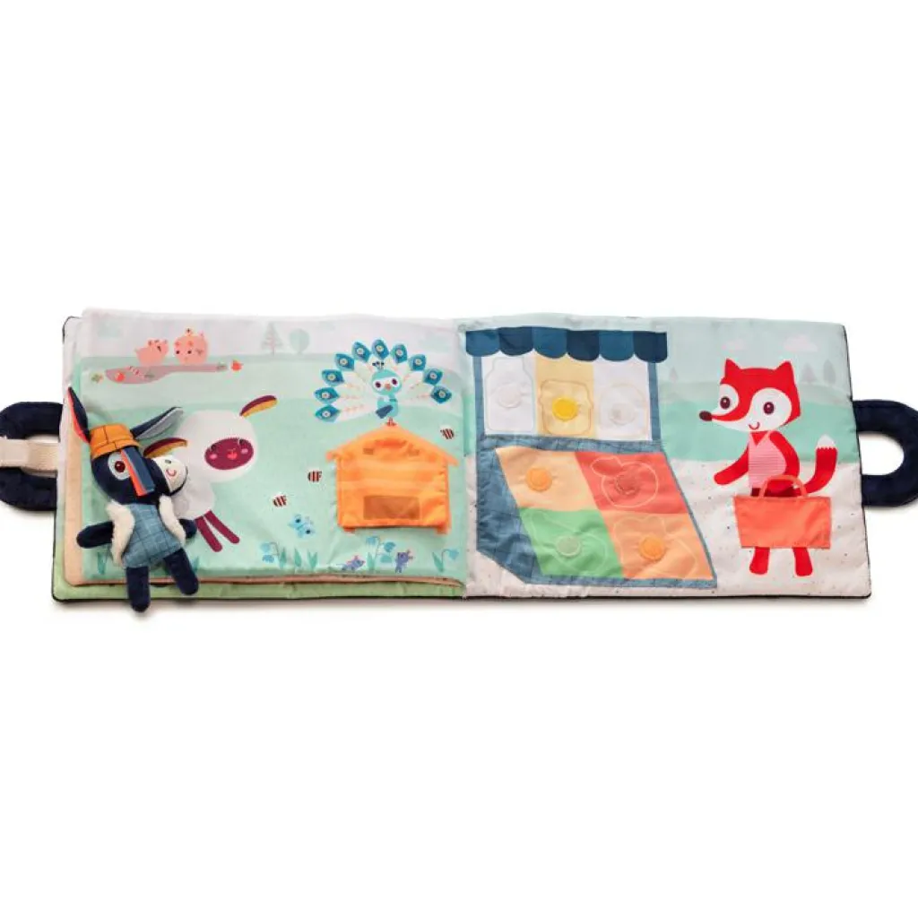 Hot Livre bébé d'activités Ignace à la ferme (28 cm) Livre Bébé En Tissu