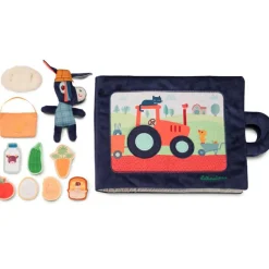 Hot Livre bébé d'activités Ignace à la ferme (28 cm) Livre Bébé En Tissu