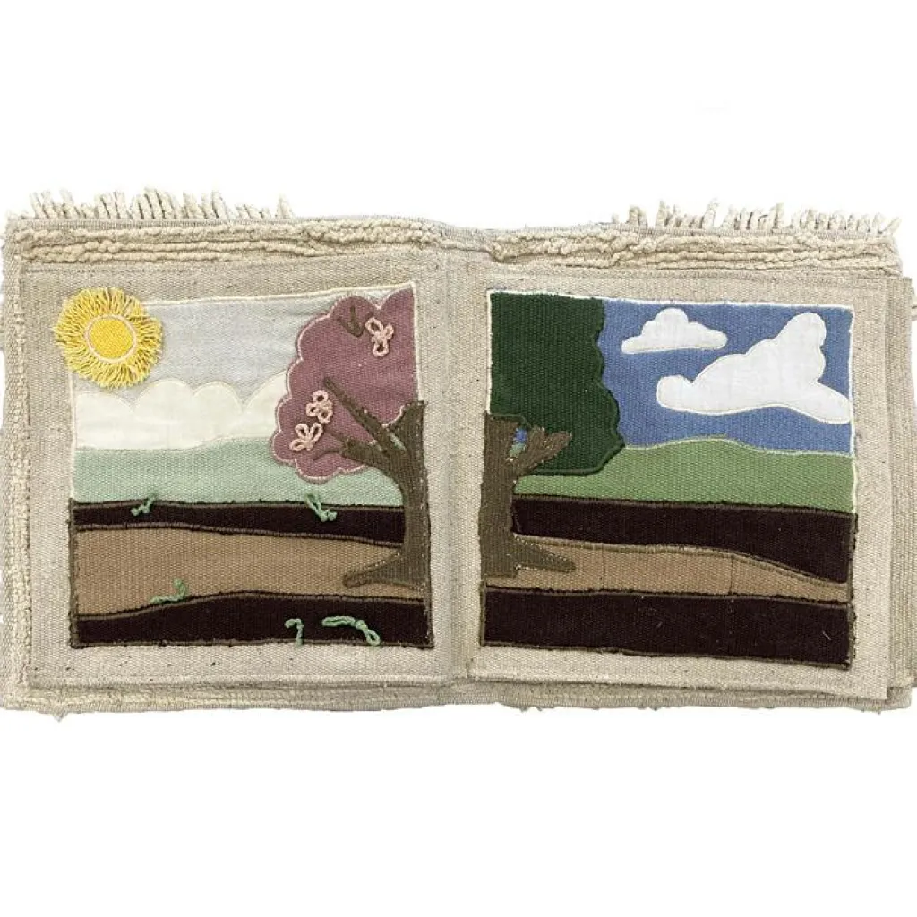 Sale Livre bébé en coton Cool kids eat healthy x Oli & Carol (30 x 27 cm) Livre Bébé En Tissu