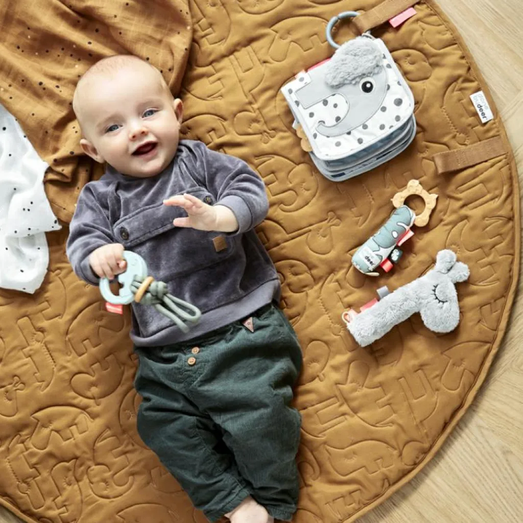 Livre bébé éveil Elphee l'éléphant Livre Bébé En Tissu