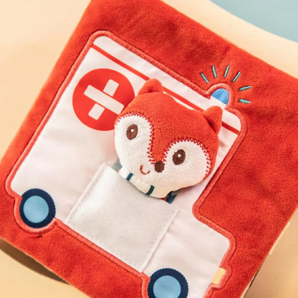 Livre d'activités en tissu Alice docteur Livre Bébé En Tissu