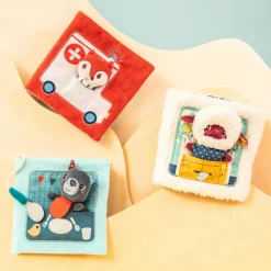 Livre d'activités en tissu Alice docteur Livre Bébé En Tissu