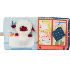 Hot Livre d'activités en tissu Bonne nuit Yvan Livre Bébé En Tissu