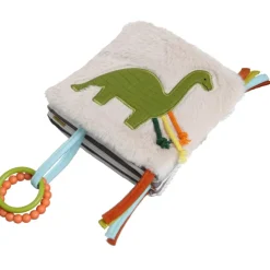 New Livre d'éveil 2 en 1 Les Amis Dinos Livre Bébé En Tissu