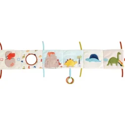 New Livre d'éveil 2 en 1 Les Amis Dinos Livre Bébé En Tissu