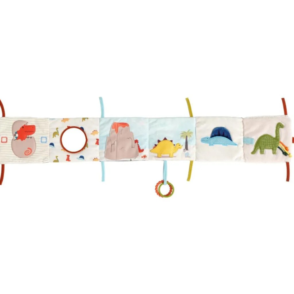 New Livre d'éveil 2 en 1 Les Amis Dinos Livre Bébé En Tissu