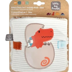 New Livre d'éveil 2 en 1 Les Amis Dinos Livre Bébé En Tissu