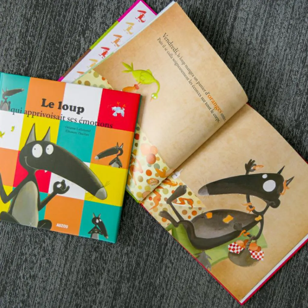 New Livre Le loup qui apprivoisait ses émotions Enfant Livre Enfant