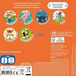 New Livre Mes comptines de la ferme Mes premiers sonores Livre Sonore