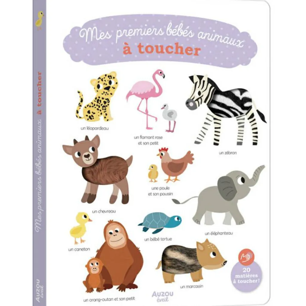 New Livre Mes premiers bébés animaux à toucher Imagier
