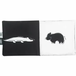 Livre noir et blanc en tissu Tam Tam Livre Bébé En Tissu