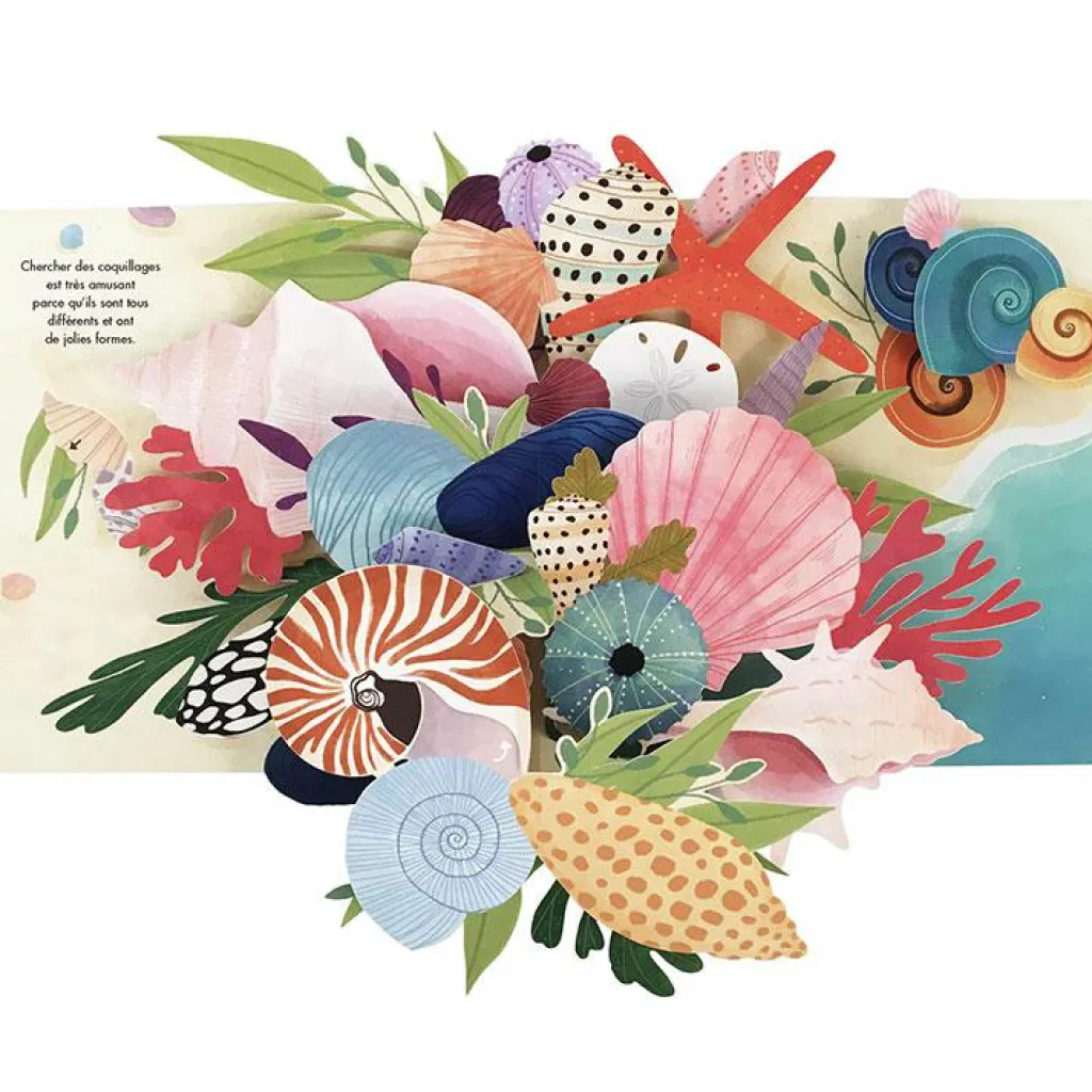 New Livre pop-up Trésors de l'Océan Enfant Livre Enfant