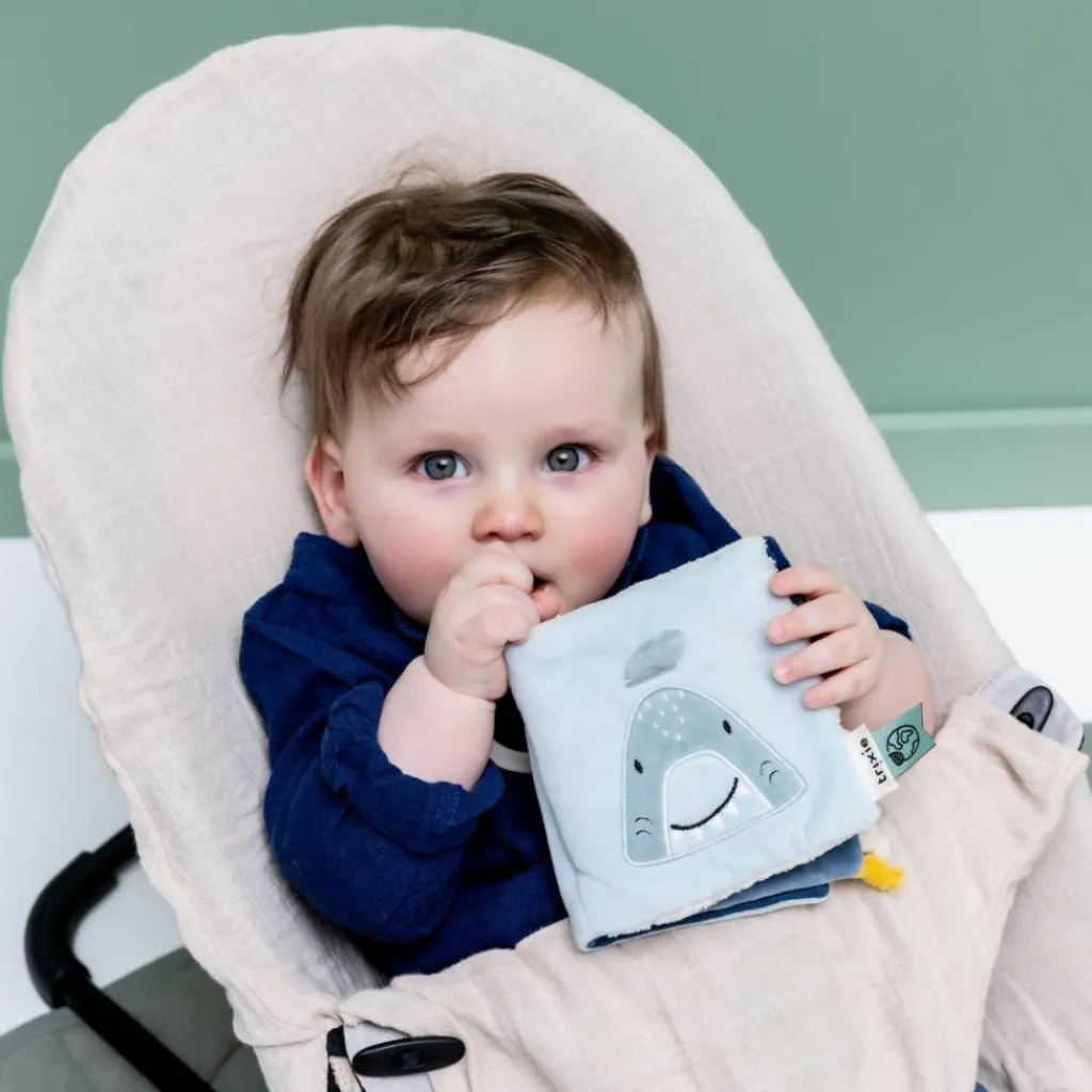 New Livre sensoriel Mr. Shark Livre Bébé En Tissu