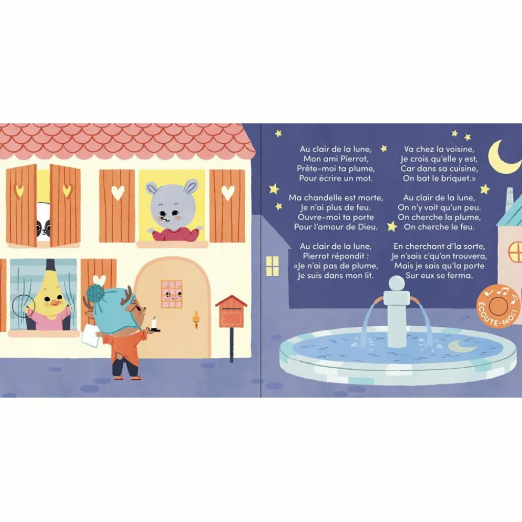 Online Livre sonore Ma comptine animée - Au clair de la lune Livre Sonore