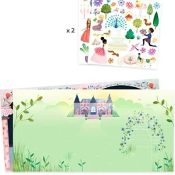 Clearance Livret avec stickers repositionnables La vie au château Activités Manuelles