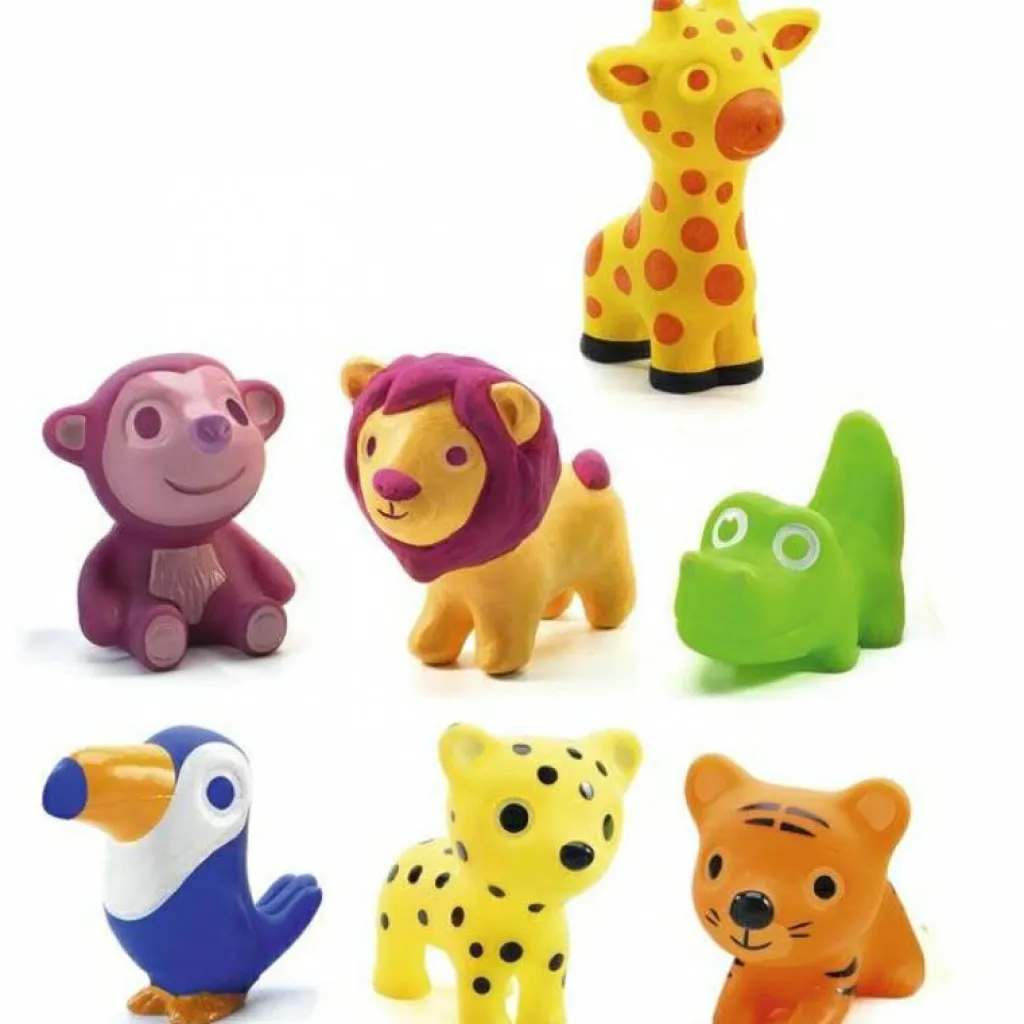 Hot Lot de 7 animaux en plastique Troopo-savana Figurines De Jeu