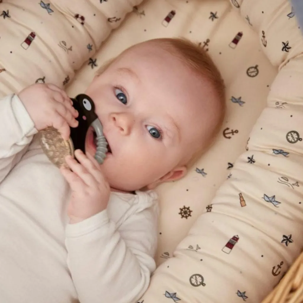 Lot de 2 anneaux de dentition animaux beige et noir Jouet / Anneau De Dentition