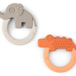 Online Lot de 2 anneaux de dentition Deer friends papaye et sable Jouet / Anneau De Dentition