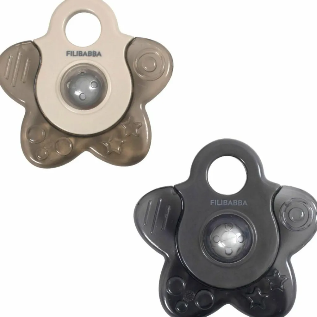 Lot de 2 anneaux de dentition étoile gris Jouet / Anneau De Dentition